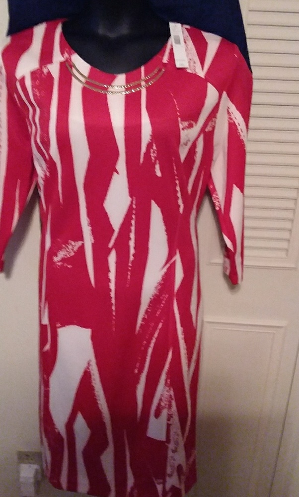 Women straight polyester/spandex  dress